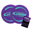 Gliding disc for hardwood, hardwood gliding discs, authentic original, hardwood floor sliders, hardwood sliding discs, purple