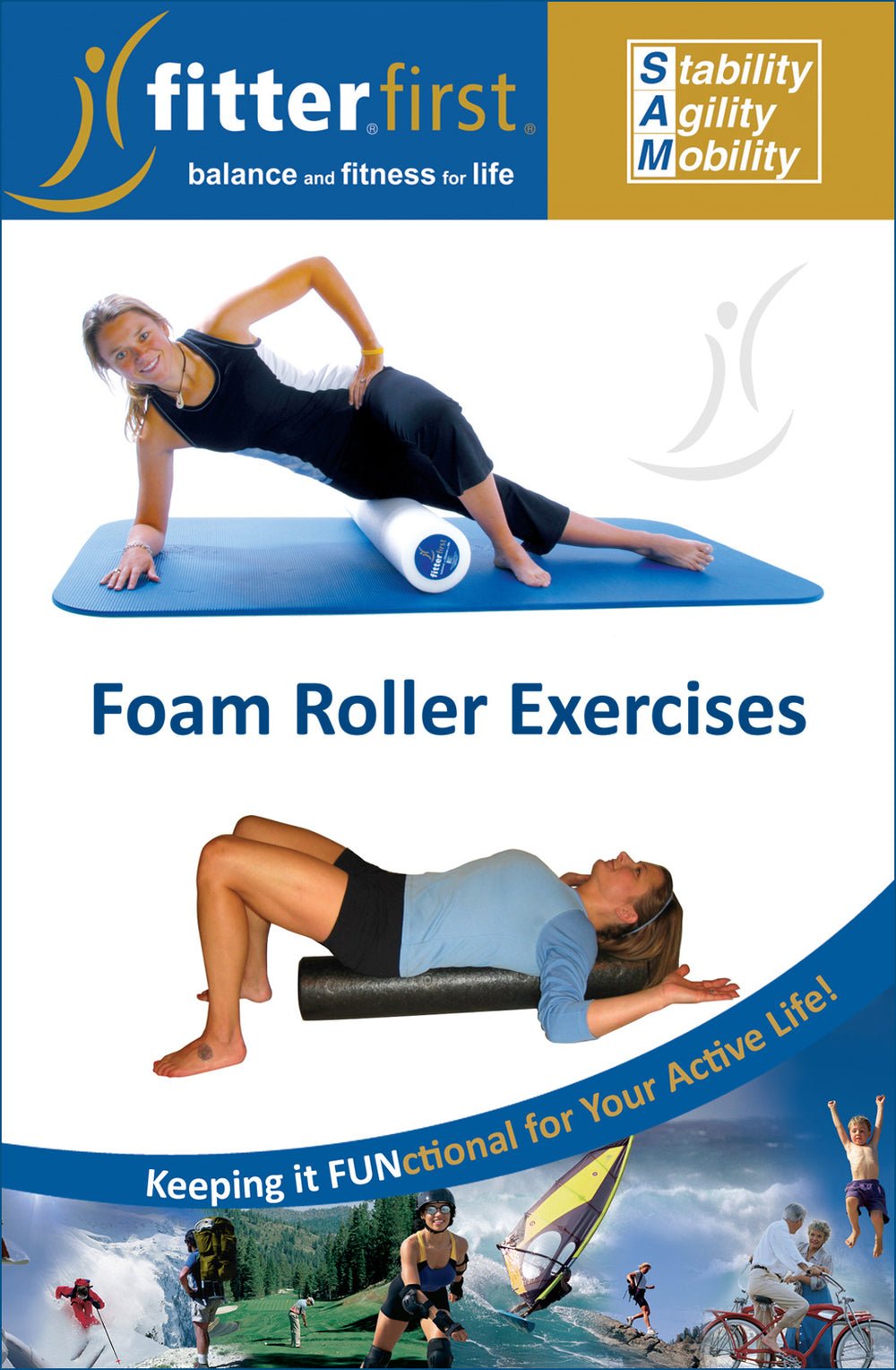 Fitterfirst Foam Roller Exercise Chart Fitterfirst USA