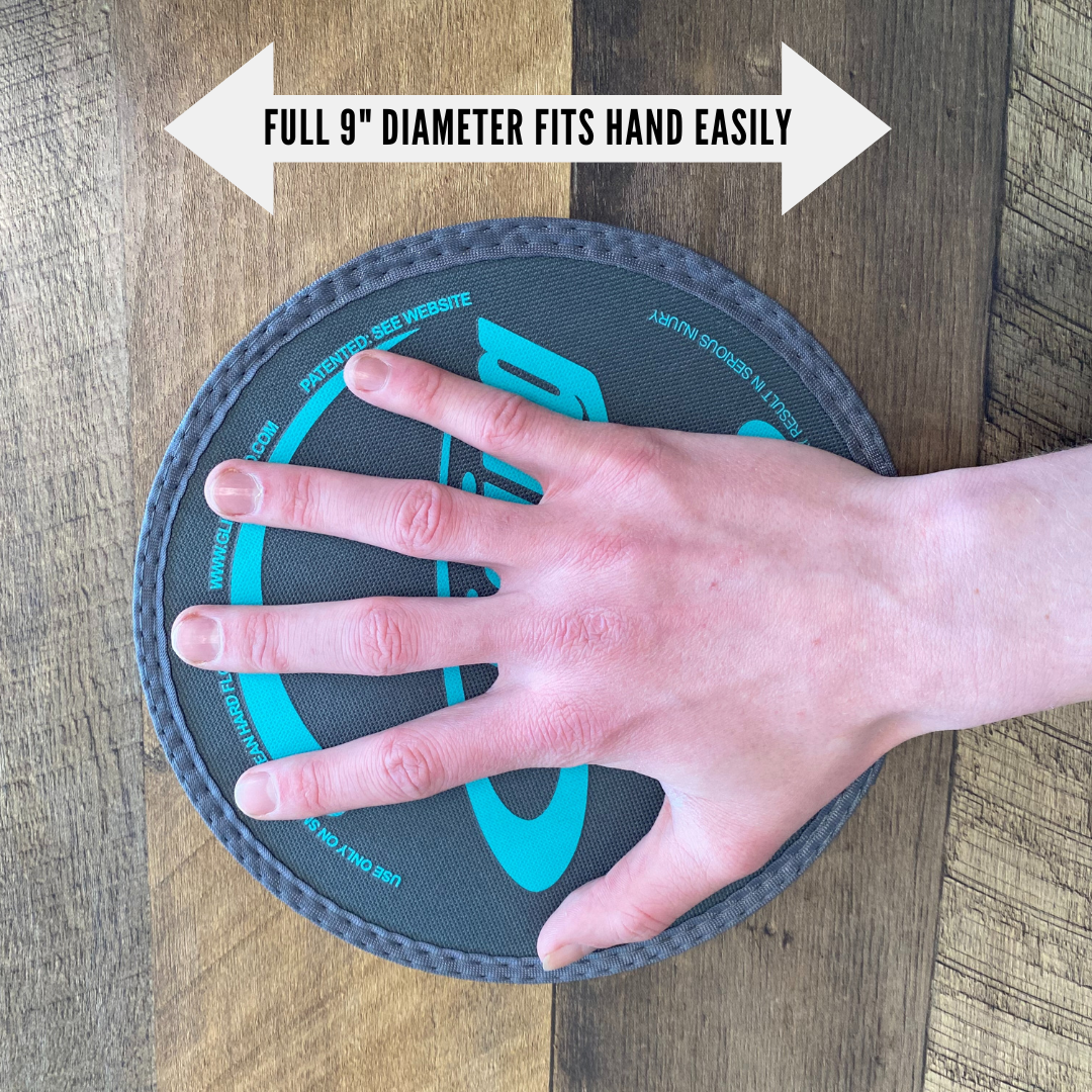 9" sliding disc, 9" gliding disc