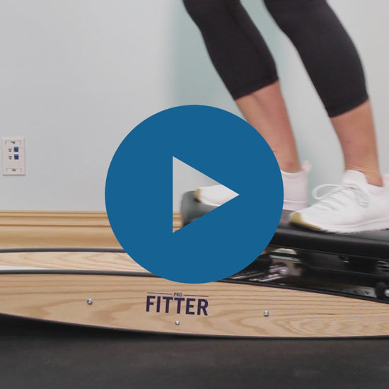 Ski training equipment in use video