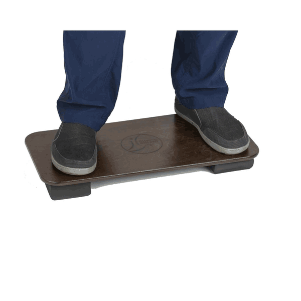 Standing Desk Mat Anti-Fatigue Wooden Wobble Balance Board Ergonomic Design  for Home Office Gym Massage